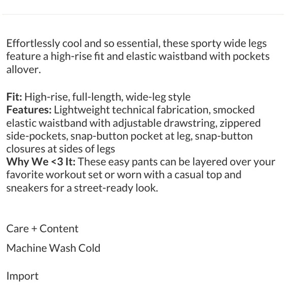 NWOT Free People Stadium Pants Wide Leg Athletic in Henna - Picture 6 of 12